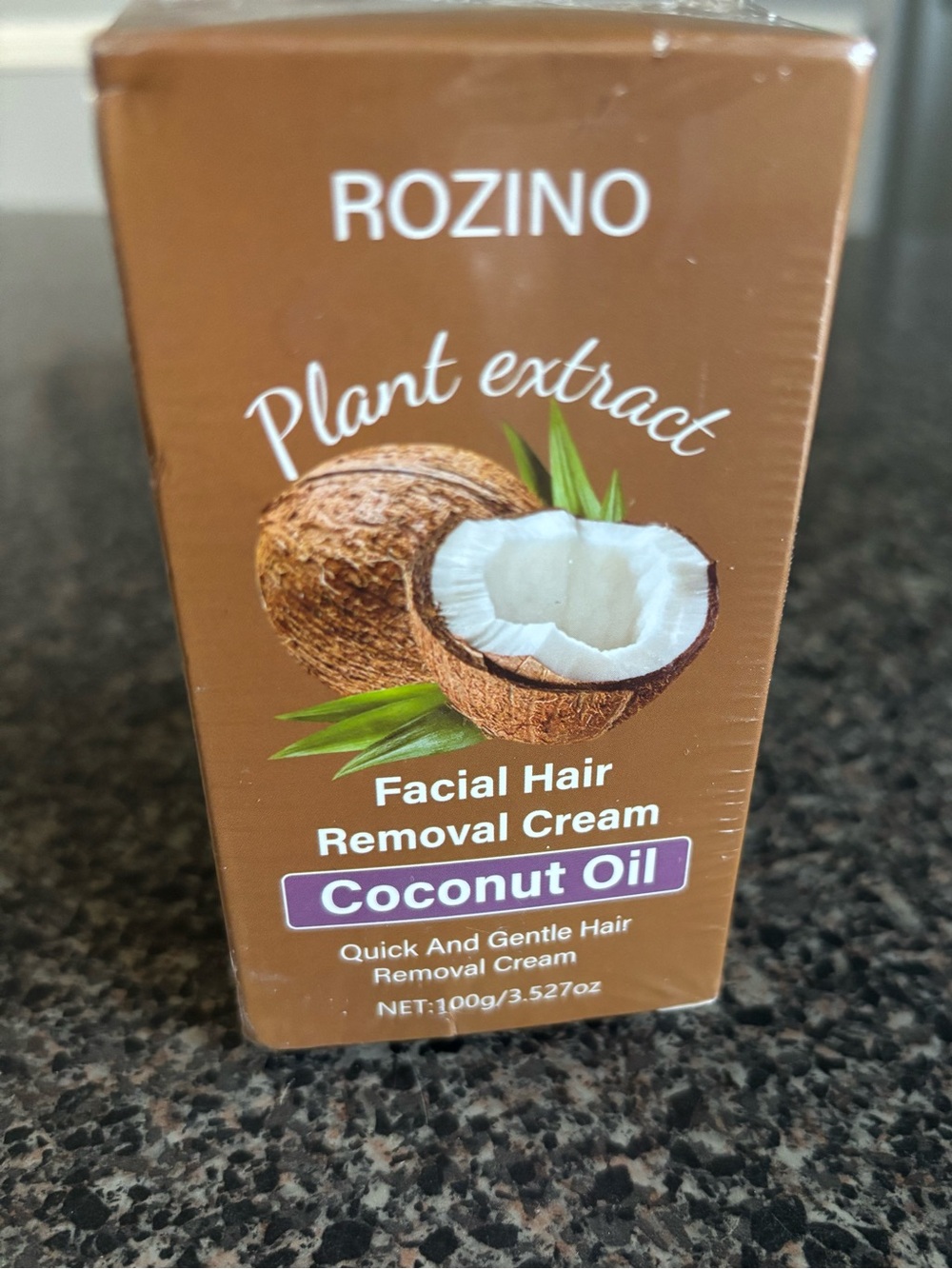 Rozino Coconut Oil Facial Hair Removal Cream — New/Sealed